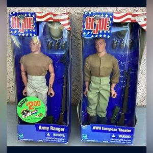 Hasbro G.I. Joe Army Ranger Action Figure & GI Joe WWII European Theater 12"